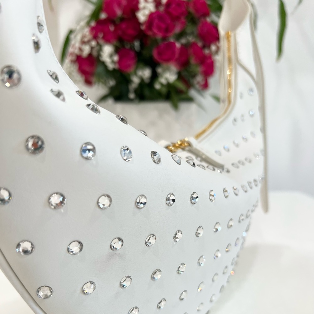 Khaite Alessia Studded Crescent Shoulder Bag - Picture 7 of 14